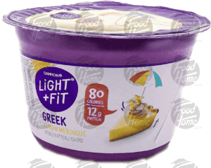 Dannon Light & Fit lemon meringue flavor greek yogurt 5.3 ounce