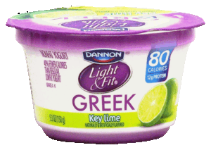 Dannon Light & Fit nonfat greek yogurt, key lime 5.3 ounce