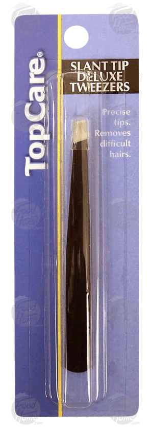 Top Care slant tip deluxe tweezer, precise tips 1 count