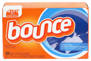 Bounce fabric softener dryer sheets, fresh linen scent 160 count