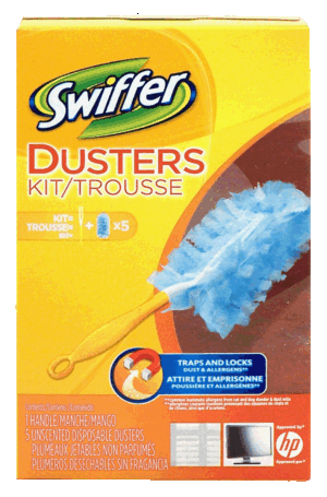 Swiffer duster 1-handle 5-unscented disposable dusters 1 package