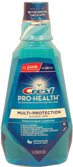 Crest Pro-Health multi-protection antiplaque oral rinse, refreshing clean mint 1
