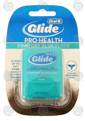 Crest Glide pro-health, comfort plus floss, shred resistant, mint flavored 43.7 yard