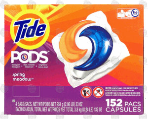 Tide Pods laundry detergent capsules, spring meadow 152 count