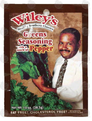 Wiley's Healthy Southern Classics greens seasoning with a touch of pepper 1 ounce