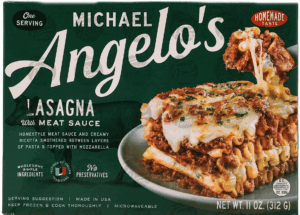 Michael Angelo's lasagna w/meat sauce, 1 frozen box 12 ounce