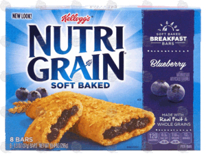 Kellogg's Nutri-Grain soft baked blueberry breakfast bars 8-count 10.4 ounce