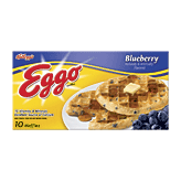 Kellogg's Eggo blueberry waffles, 10 count 12.3 ounce