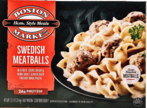 Boston Market Home Style Meals swedish meatballs in a rich sour cream sauce over pasta 13.1 ounce
