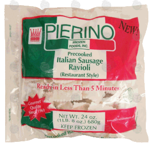 Pierino precooked italian sausage ravioli 24 ounce
