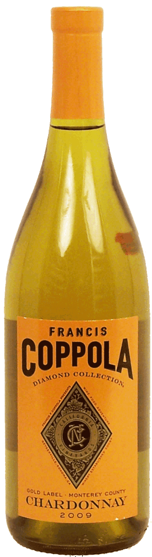 Francis Coppola Diamond Collection Gold Label, chardonnay wine of Monterey County 750 milliliter