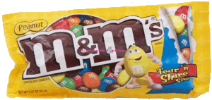 M&M's(r) peanut center chocolate candies, king size 3.27 ounce