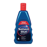 Selsun Blue dandruff shampoo, medicated with menthol, maximum strength 11 fluid ounce
