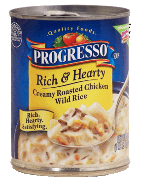 Progresso Rich & Hearty creamy roasted chicken wild rice soup 18.5 ounce