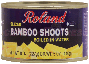Roland sliced bamboo shoots boiled in water 5 ounce