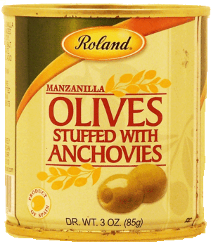 Roland manzilla olives stuffed with anchovies 3 ounce
