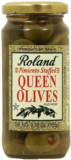 Roland pimiento stuffed queen olives 4.75 ounce