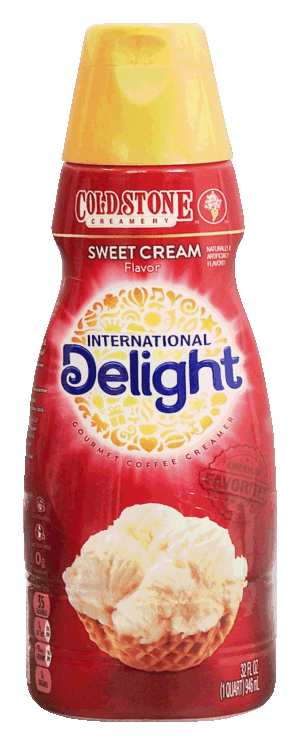 International Delight cold stone creamery sweet cream flavored gourmet coffee creamery 32 fluid ounce