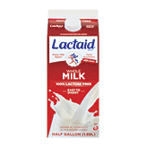 Lactaid Milk 100% Lactose Free Whole 0.5 gallon