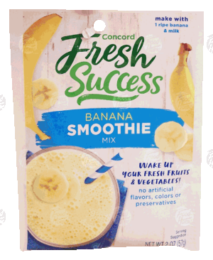 Concord Foods Fresh Success banana smoothie mix 2 ounce