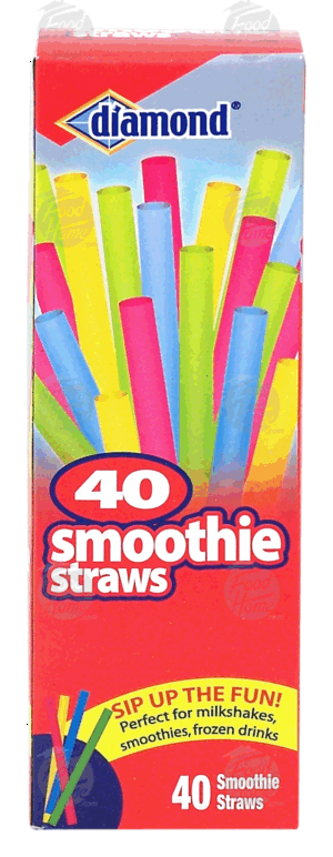 Diamond 40 smoothie straws 40 count