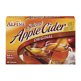 Alpine Apple Cider original, spiced instant drink mix, 10 pouches 7.4 ounce