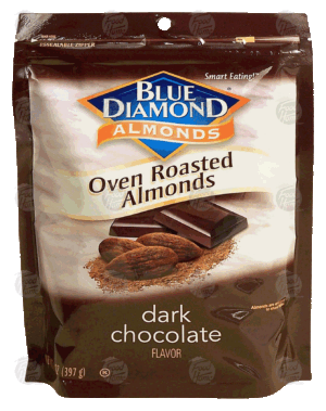 Blue Diamond dark chocolate flavor oven roasted almonds 14 ounce