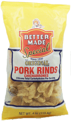 Better Made original pork rinds, chicharrones 4 ounce
