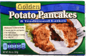 Golden 8 potato pancakes, traditional latke 10.6 ounce