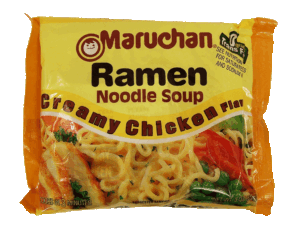 Maruchan ramen noodle soup creamy chicken flavored pasta kit add to boiling water 3 ounce