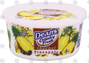 Dean's Country Fresh pineapple sherbet 1 quart