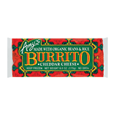 Amy's burrito made with organic beans & rice, cheedar cheese 6 ounce