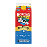 Horizon Organic Milk Reduced Fat DHA Omega-3 0.5 gallon