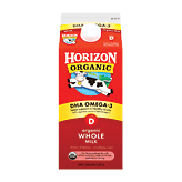 Horizon Organic Milk Whole DHA Omega-3 0.5 gallon
