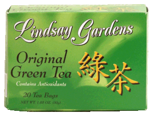 Lindsay Gardens original green tea, 20-tea bags 1.05 ounce