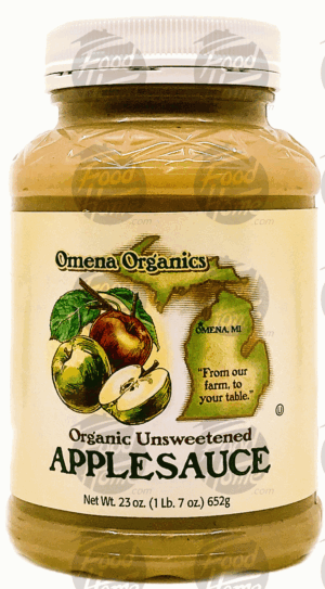 Omena Organics applesauce, organic unsweetened 23 ounce