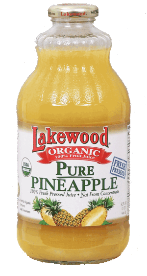Lakewood pure pineapple, 100% fresh pressed juice, organic, 100% fruit juice 32 fluid ounce