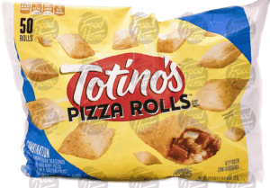 Totino's combination, sausage & pepperoni seasoned pork, chicken, and beef pizza rolls, frozen bag, 50 ct. 24.8 ounce