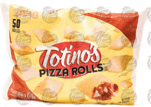 Totino's pepperoni & bacon pizza rolls, frozen bag, 50 ct. 24.8 ounce