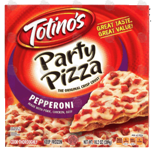 Totino's Party Pizza pepperoni pizza, crisp crust 10.2 ounce
