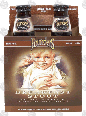 Founders Breakfast Stout double chocolate coffee oatmeal stout, 12-fl. oz., 8.3% alc. by vol. 4 pack