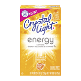 Crystal Light energy citrus flavor drink mix, caffeinated, 10-packets 0.9 ounce