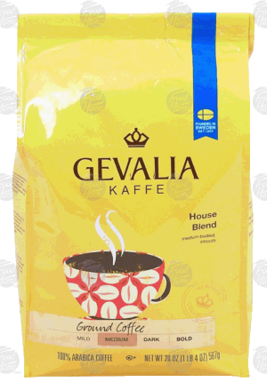 Gevalia Kaffe hosue blend, medium, ground coffee, 100% arabica coffee 20 ounce