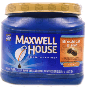 Maxwell House Breakfast Blend light ground coffee, 210 6-fl. oz. cups 25.6 ounce