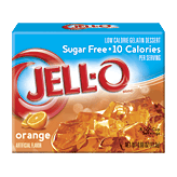 Jell-o Gelatin Dessert Sugar Free Orange Low Calorie 0.6 ounce