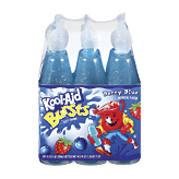 Kool-Aid Soft Drink Bursts Berry Blue 6.75 Oz 6 count