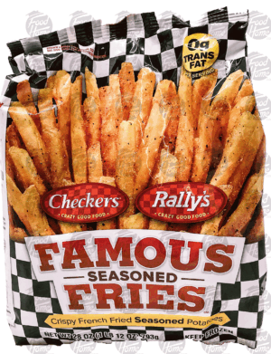 Checkers/Rally's Famous Fries crispy french fried seasoned potatoes 28 ounce