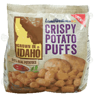 Lamb Weston Grown in Idaho crispy potato puffs, frozen 28 ounce