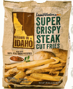 Lamb Weston Grown in Idaho super crispy steak cut fries, frozen 28 ounce