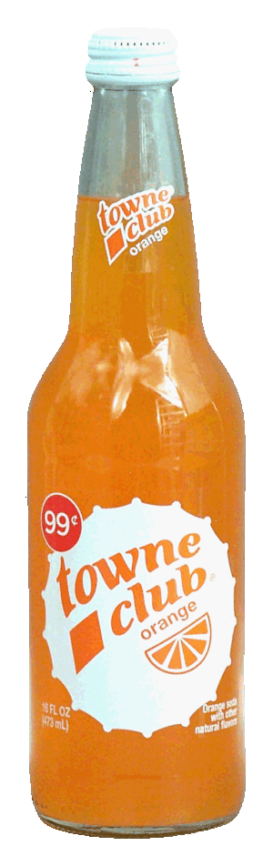 towne club orange soda with other natural flavors 16 fluid ounce